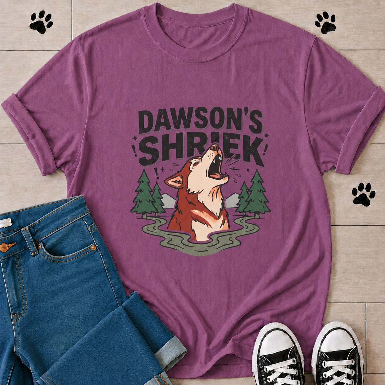 Dawson's Shrek — Dog Howling T-Shirt