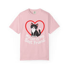 My Cat Is My Best Friend T-Shirt — Cute Black & White Cat Heart Graphic Tee