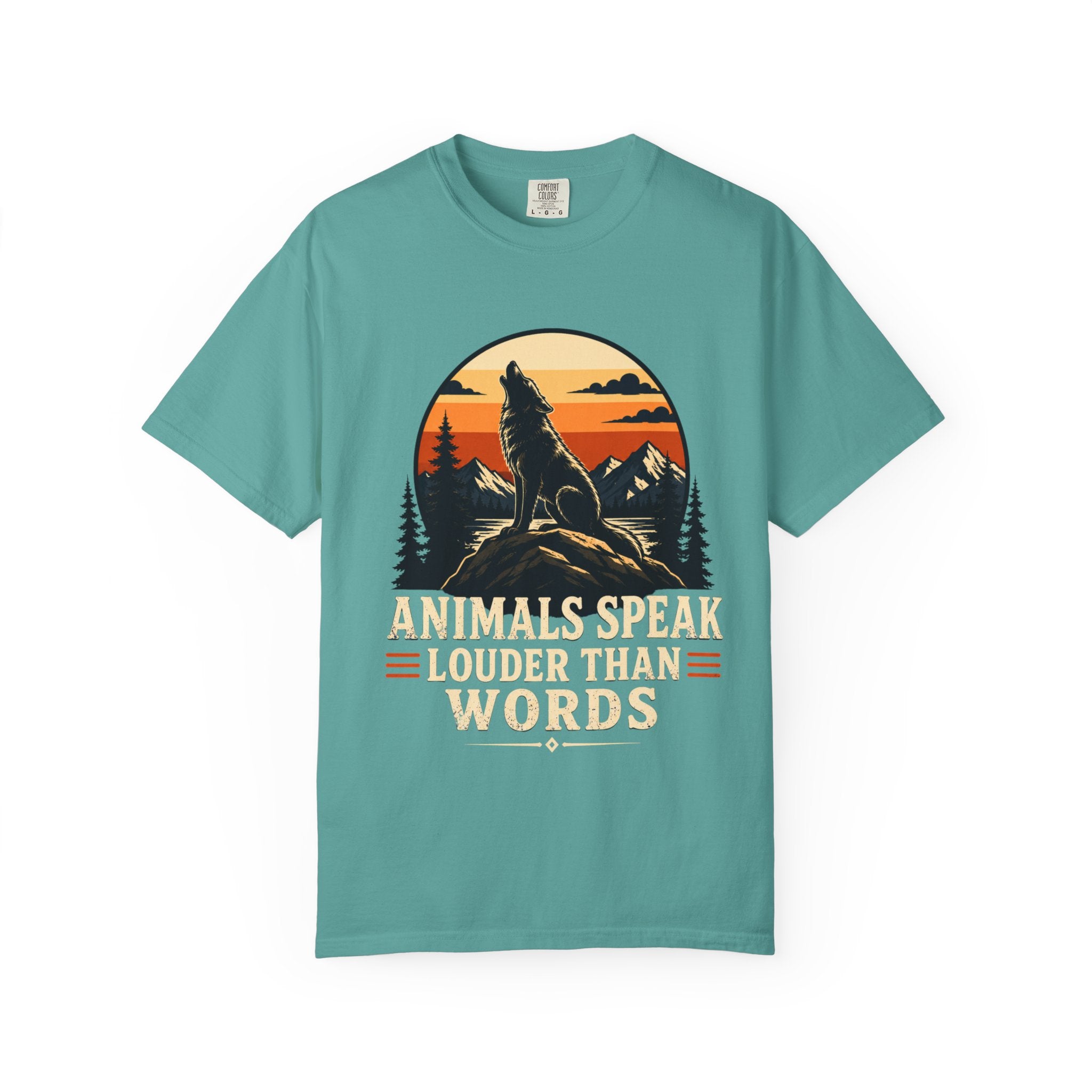 "Animals Speak Louder Than Words" Vintage Nature T-Shirt