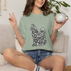 Curious Cat Doodle Art T-Shirt
