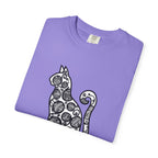 Curious Cat Doodle Art T-Shirt