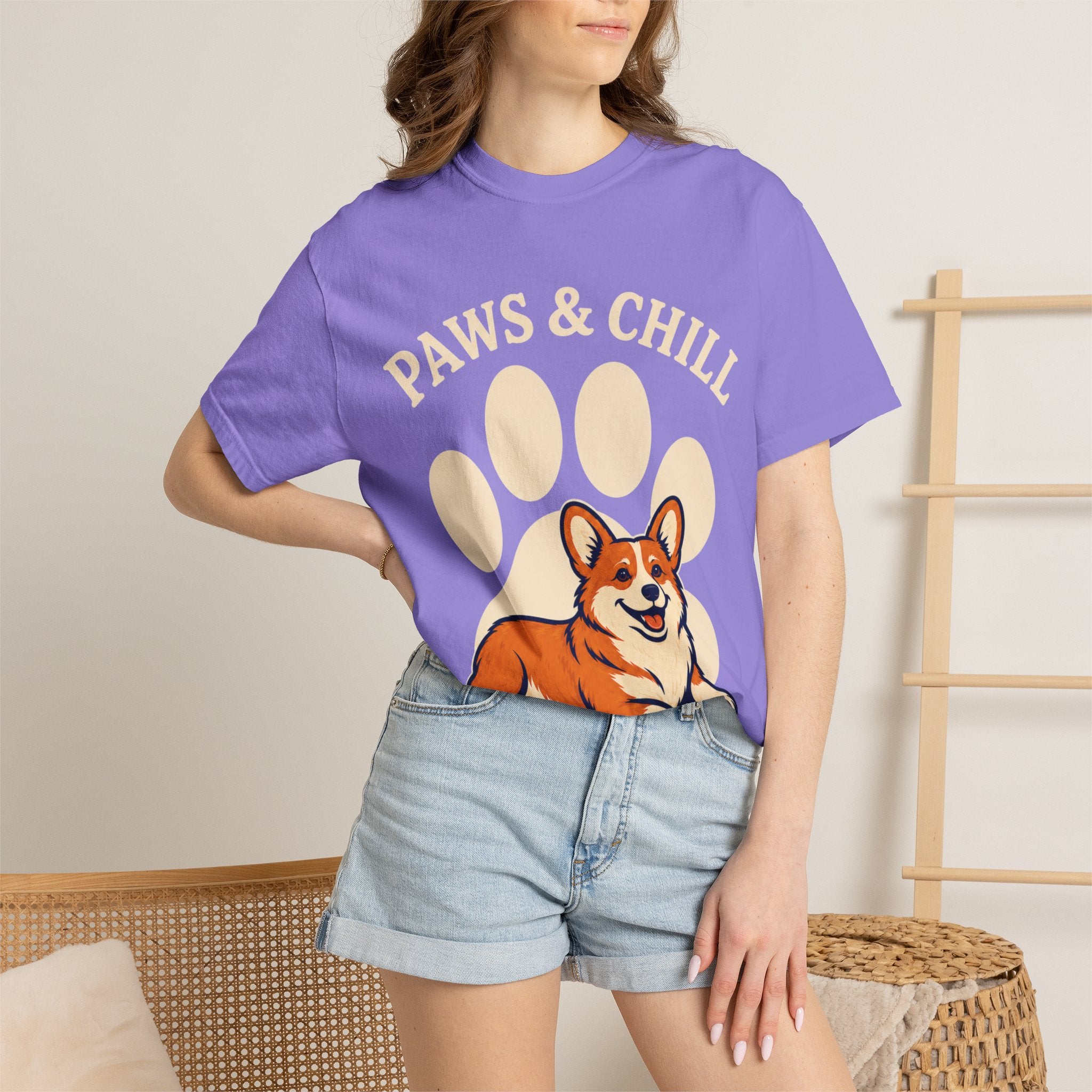 Paws & Chill Corgi T-Shirt