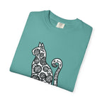 Curious Cat Doodle Art T-Shirt