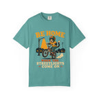 Be Home When the Streetlights Come On T-Shirt — Vintage Biker Night Ride Tee