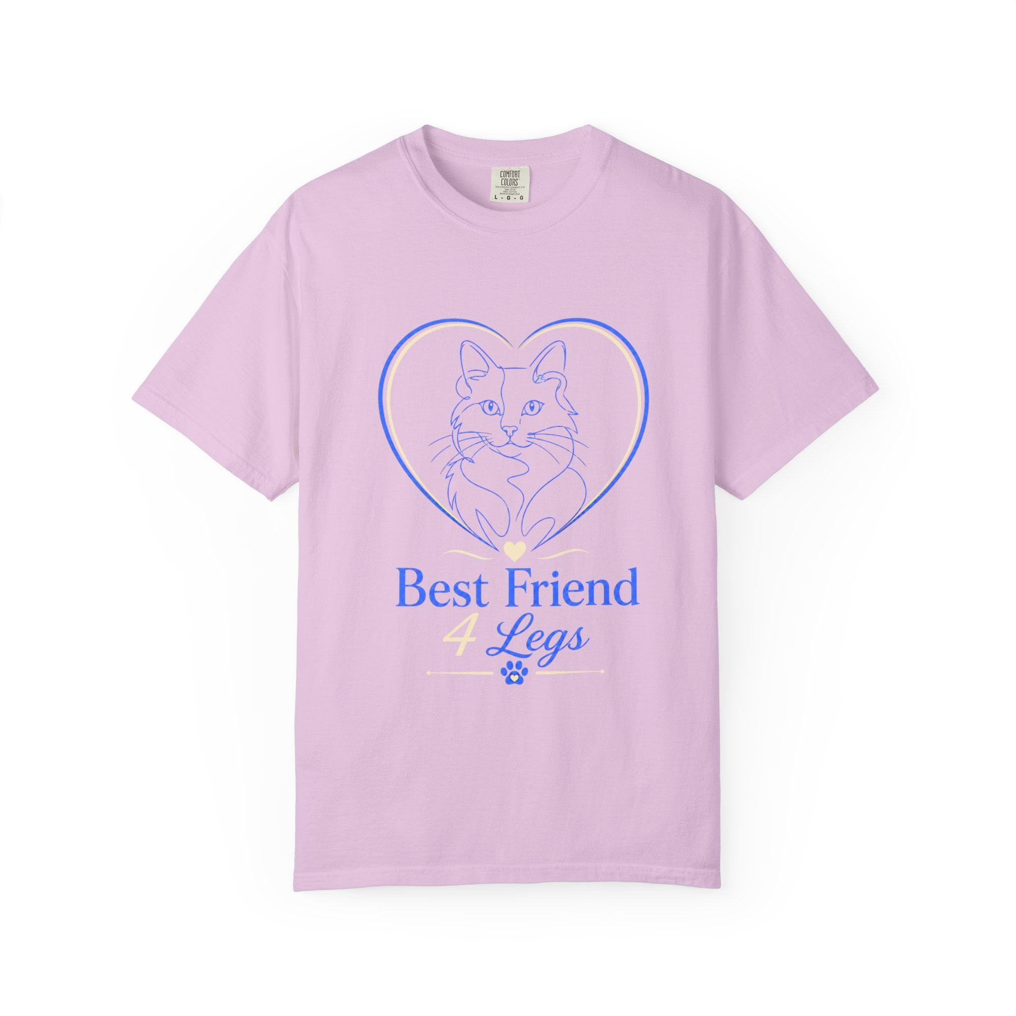 Best Friend Legs Cat T-Shirt — Cute Cat Heart Graphic Tee for Cat Lovers
