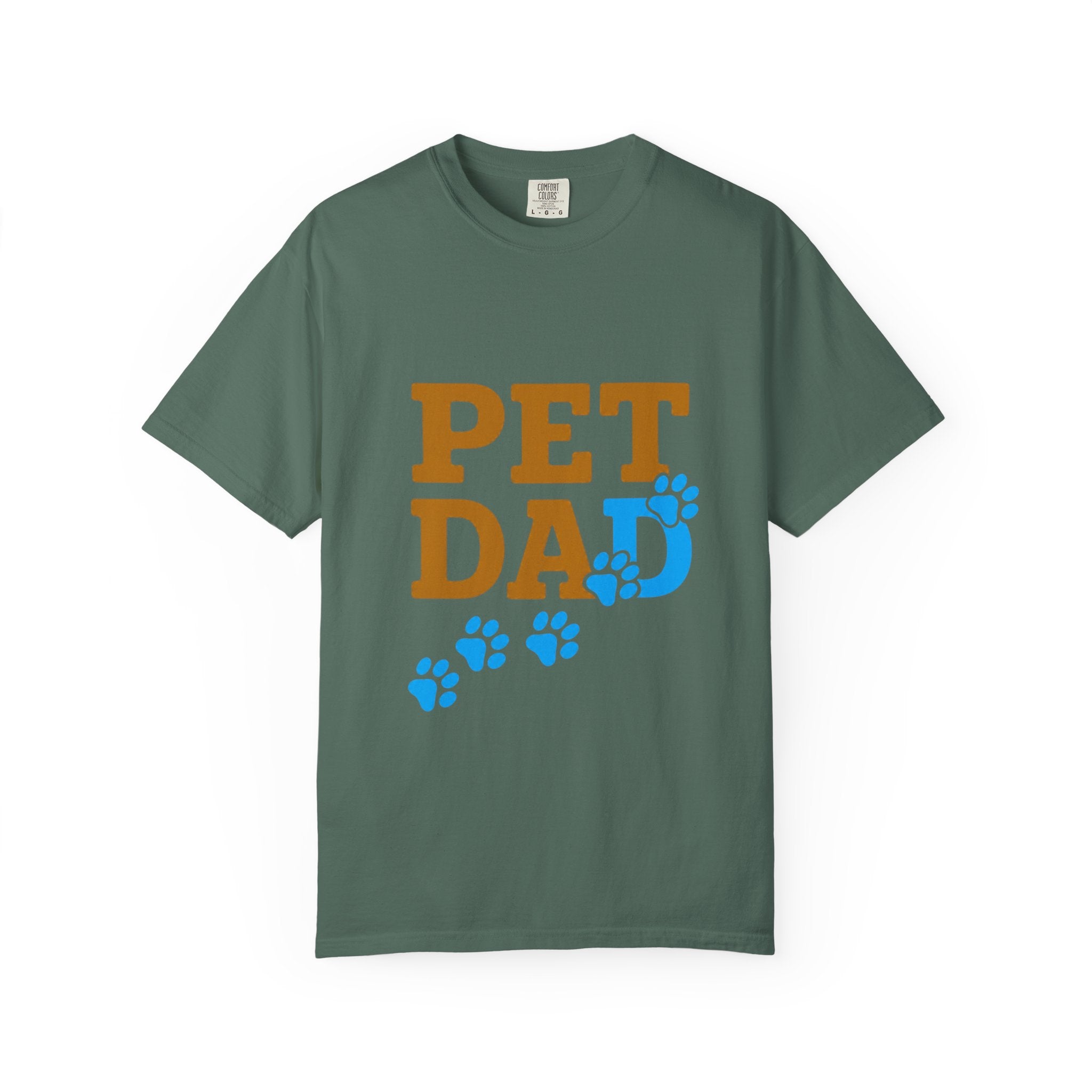 Pet Dad T-Shirt — Cute Paw Print Tee for Dog & Cat Lovers
