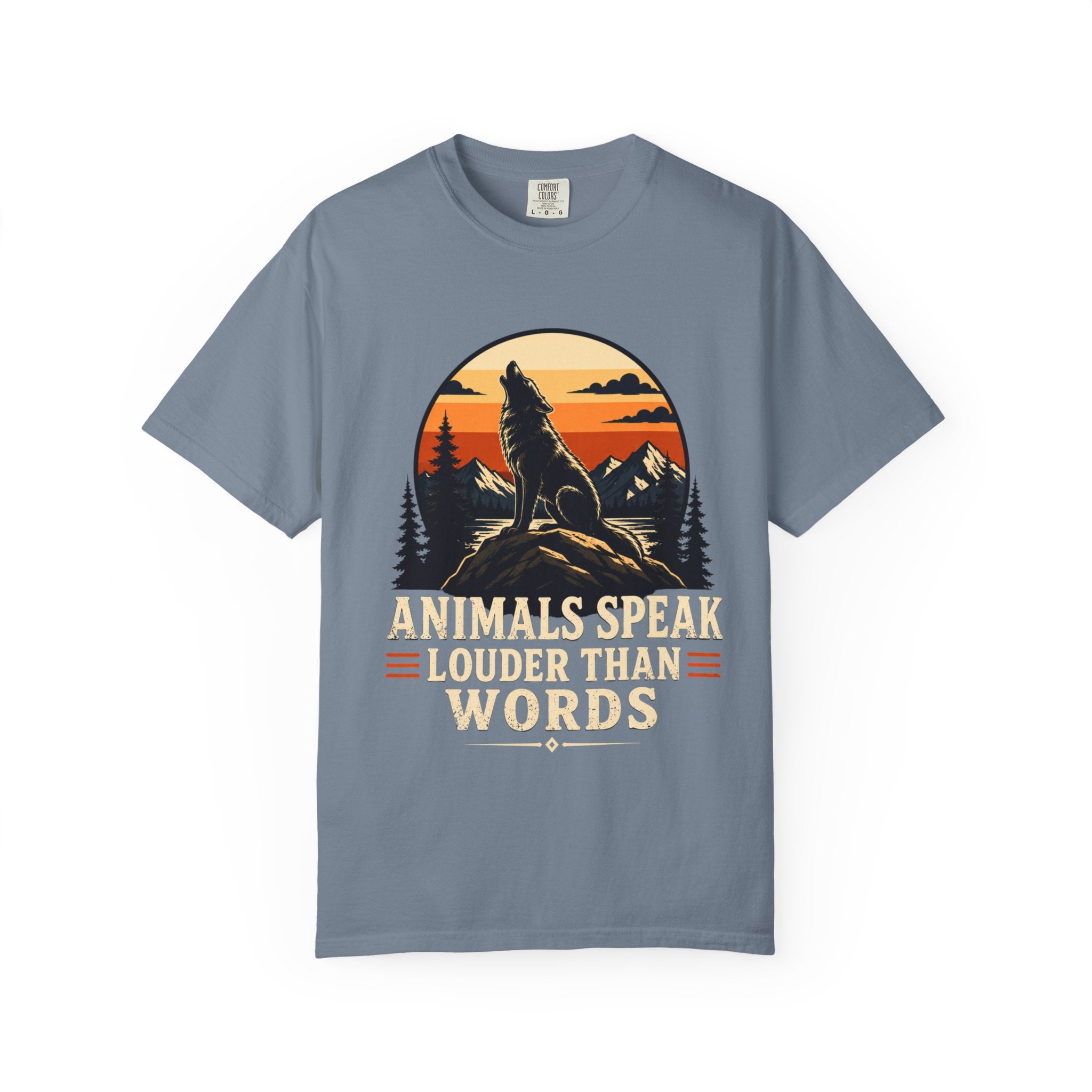 "Animals Speak Louder Than Words" Vintage Nature T-Shirt