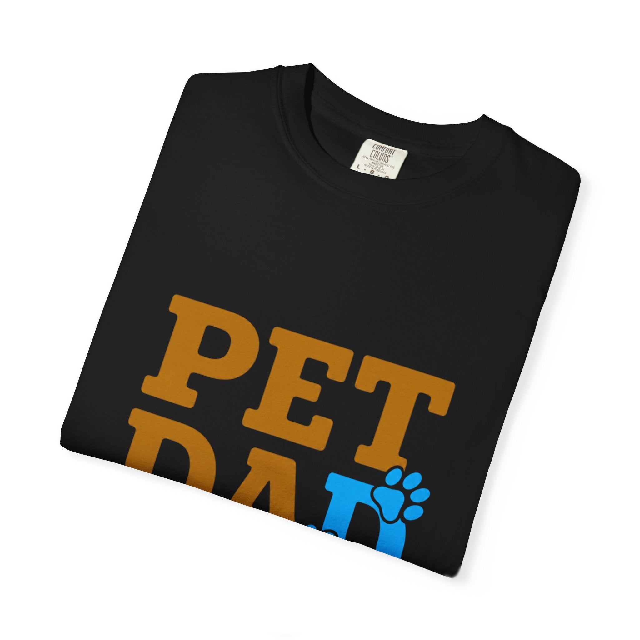 Pet Dad T-Shirt — Cute Paw Print Tee for Dog & Cat Lovers