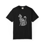 Curious Cat Doodle Art T-Shirt
