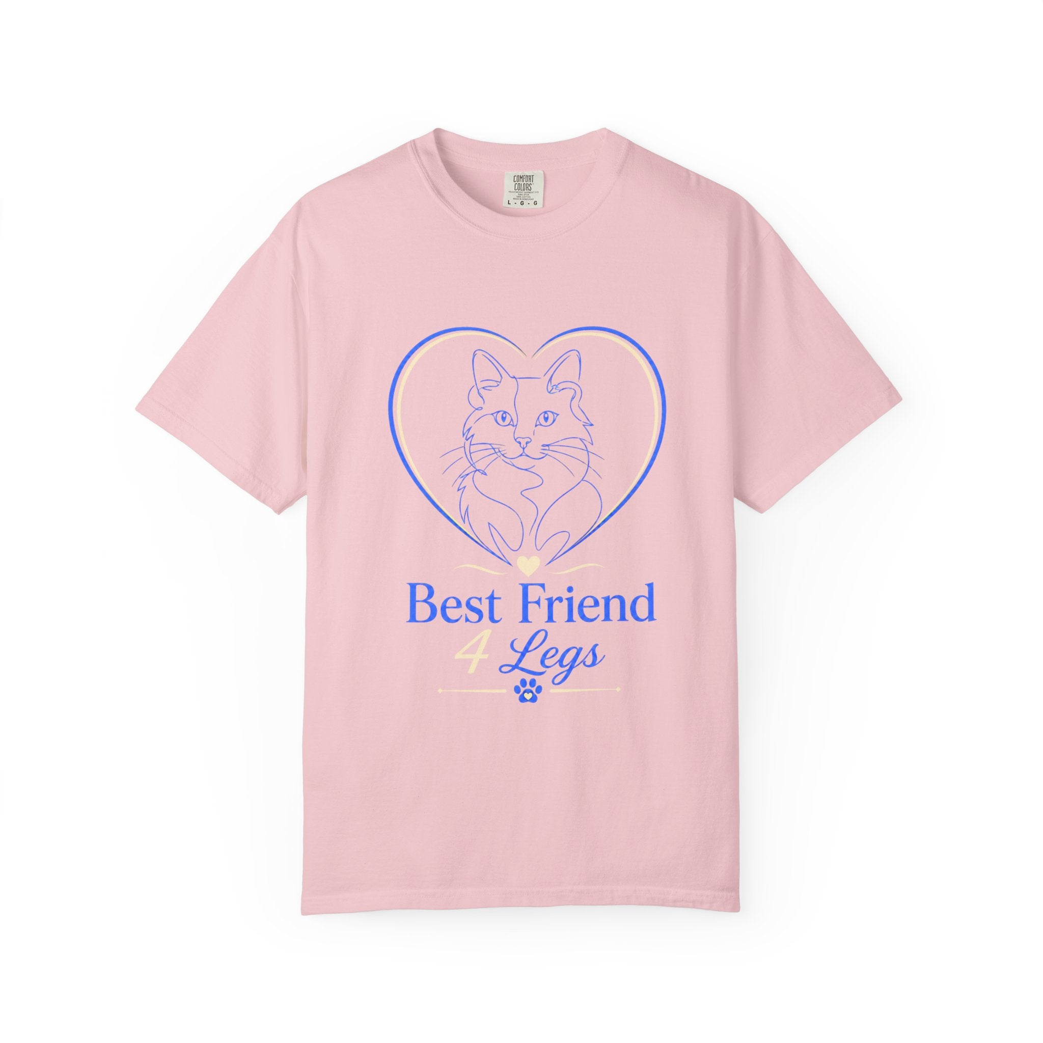 Best Friend Legs Cat T-Shirt — Cute Cat Heart Graphic Tee for Cat Lovers