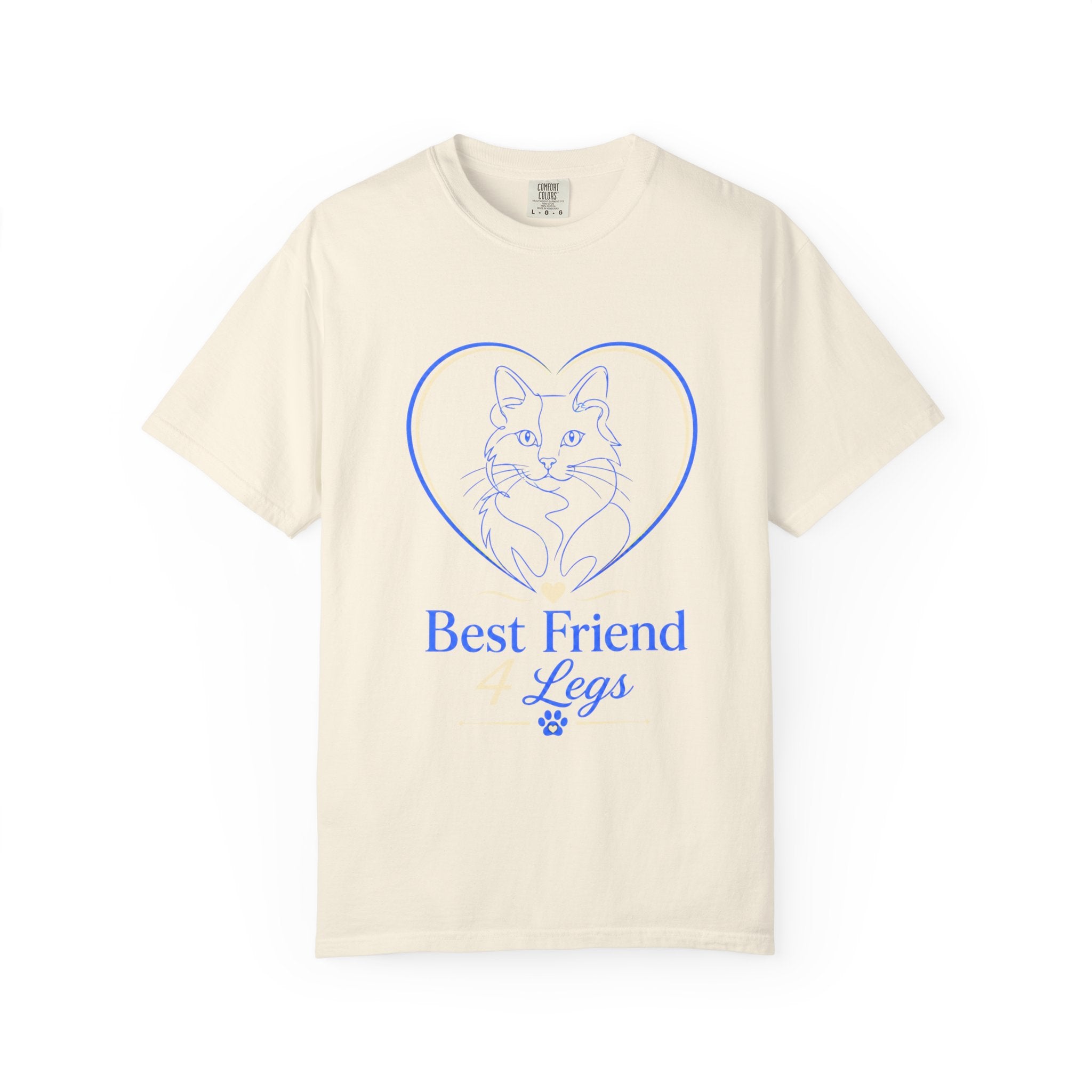 Best Friend Legs Cat T-Shirt — Cute Cat Heart Graphic Tee for Cat Lovers
