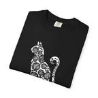Curious Cat Doodle Art T-Shirt