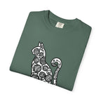 Curious Cat Doodle Art T-Shirt