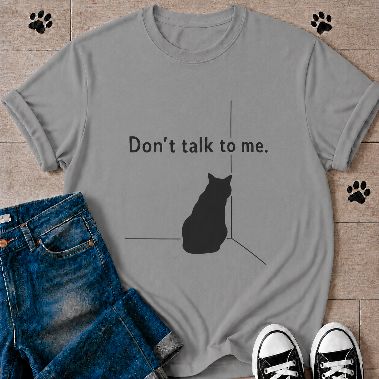 "Don’t Talk To Me" Cat T-Shirt