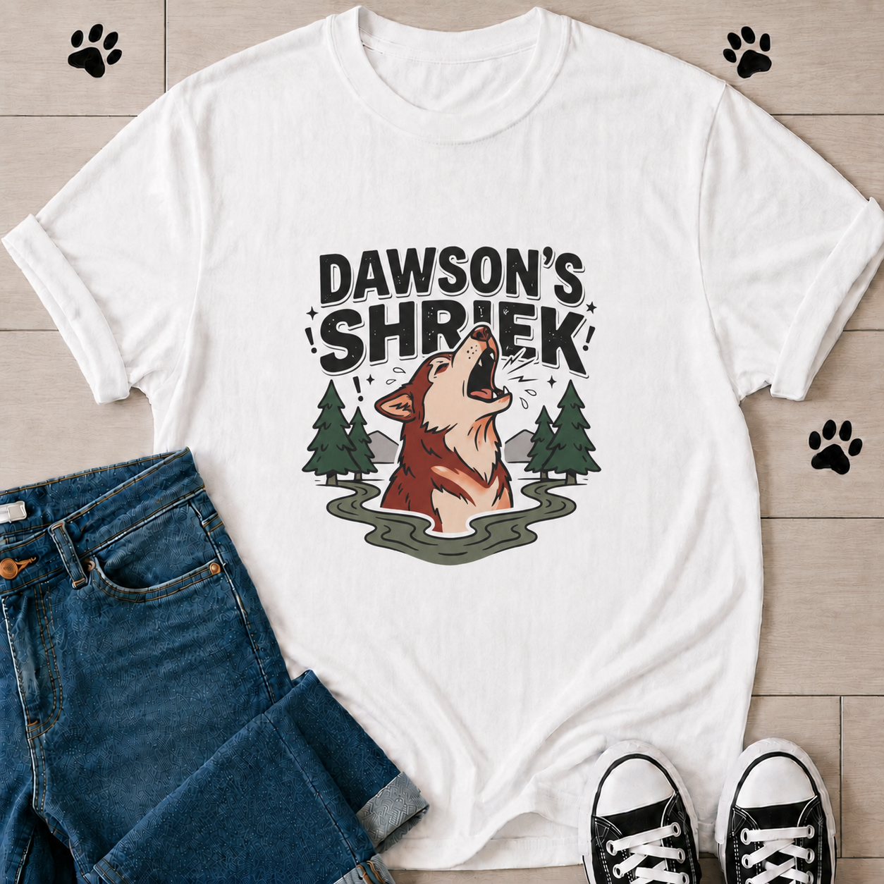 Dawson's Shrek — Dog Howling T-Shirt