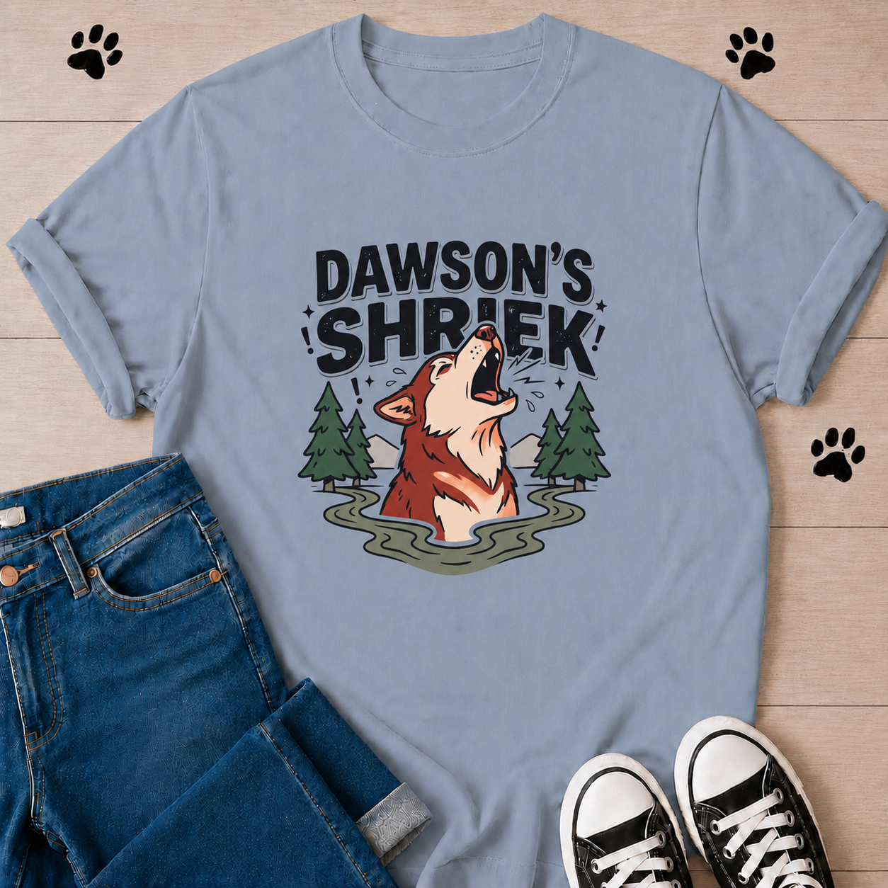 Dawson's Shrek — Dog Howling T-Shirt