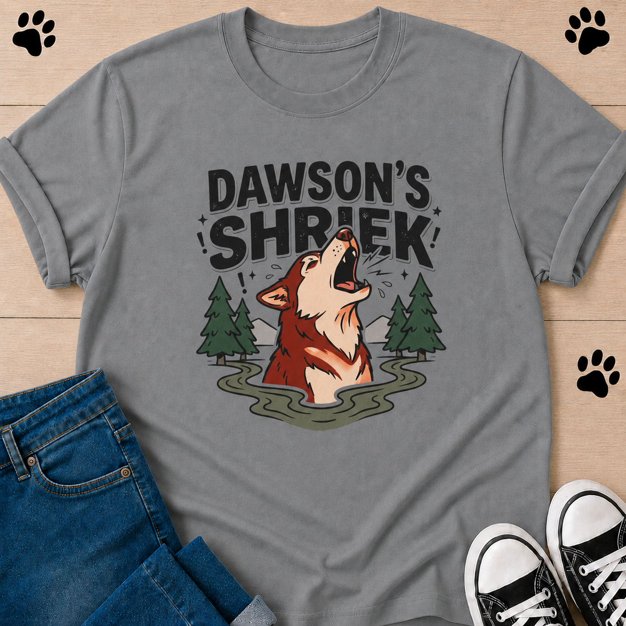 Dawson's Shrek — Dog Howling T-Shirt