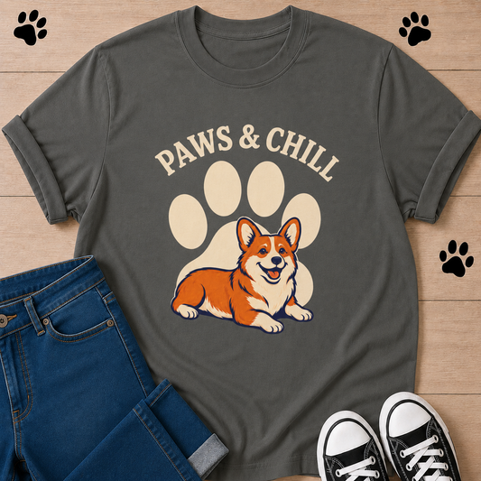 Paws & Chill Corgi T-Shirt