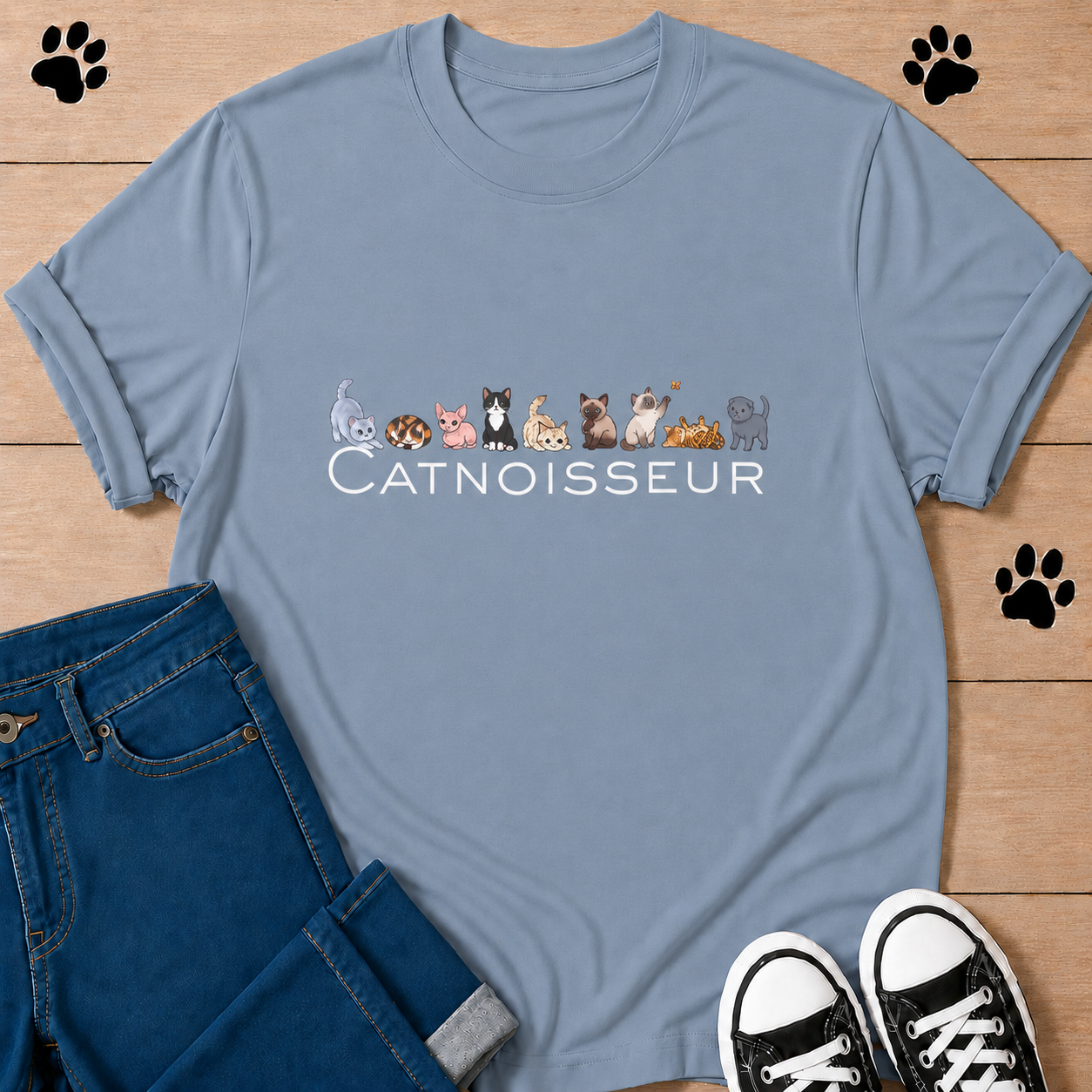 Catnoisseur – Graphic Tee for Cat Lovers