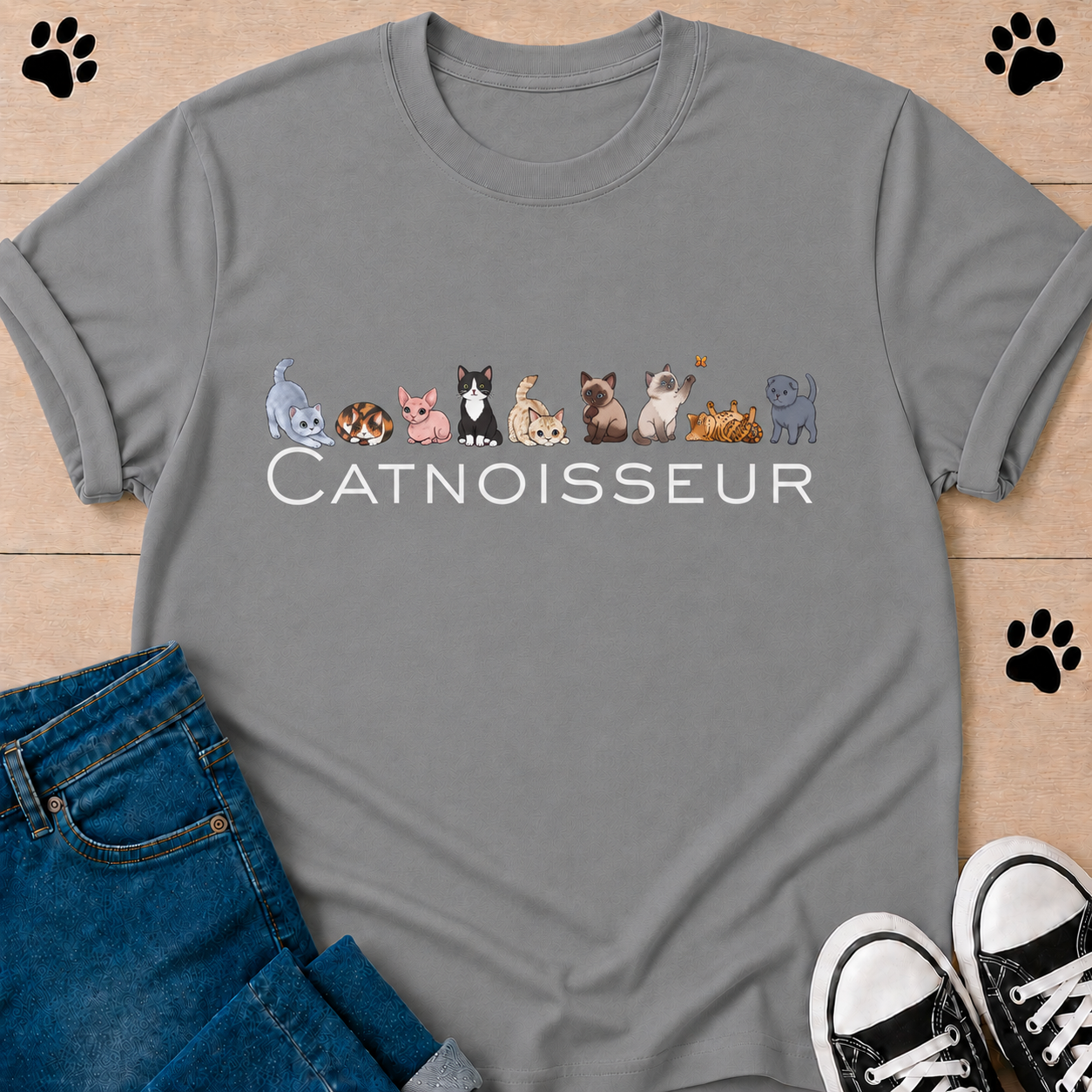 Catnoisseur – Graphic Tee for Cat Lovers