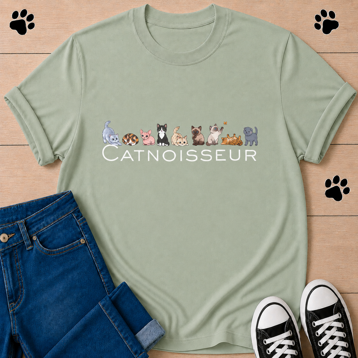 Catnoisseur – Graphic Tee for Cat Lovers