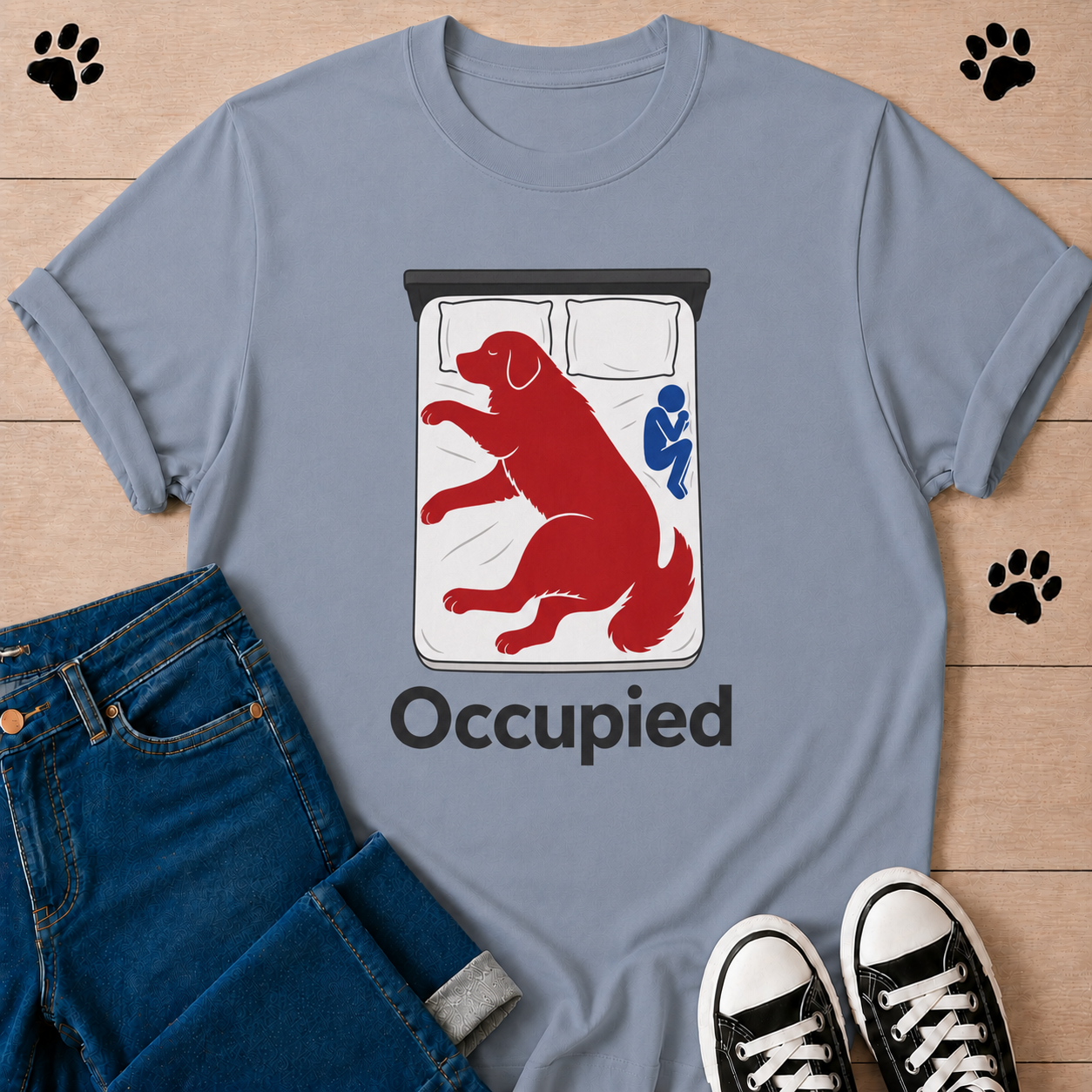 Occupied Dog T-Shirt — Funny Pet Lover Tee