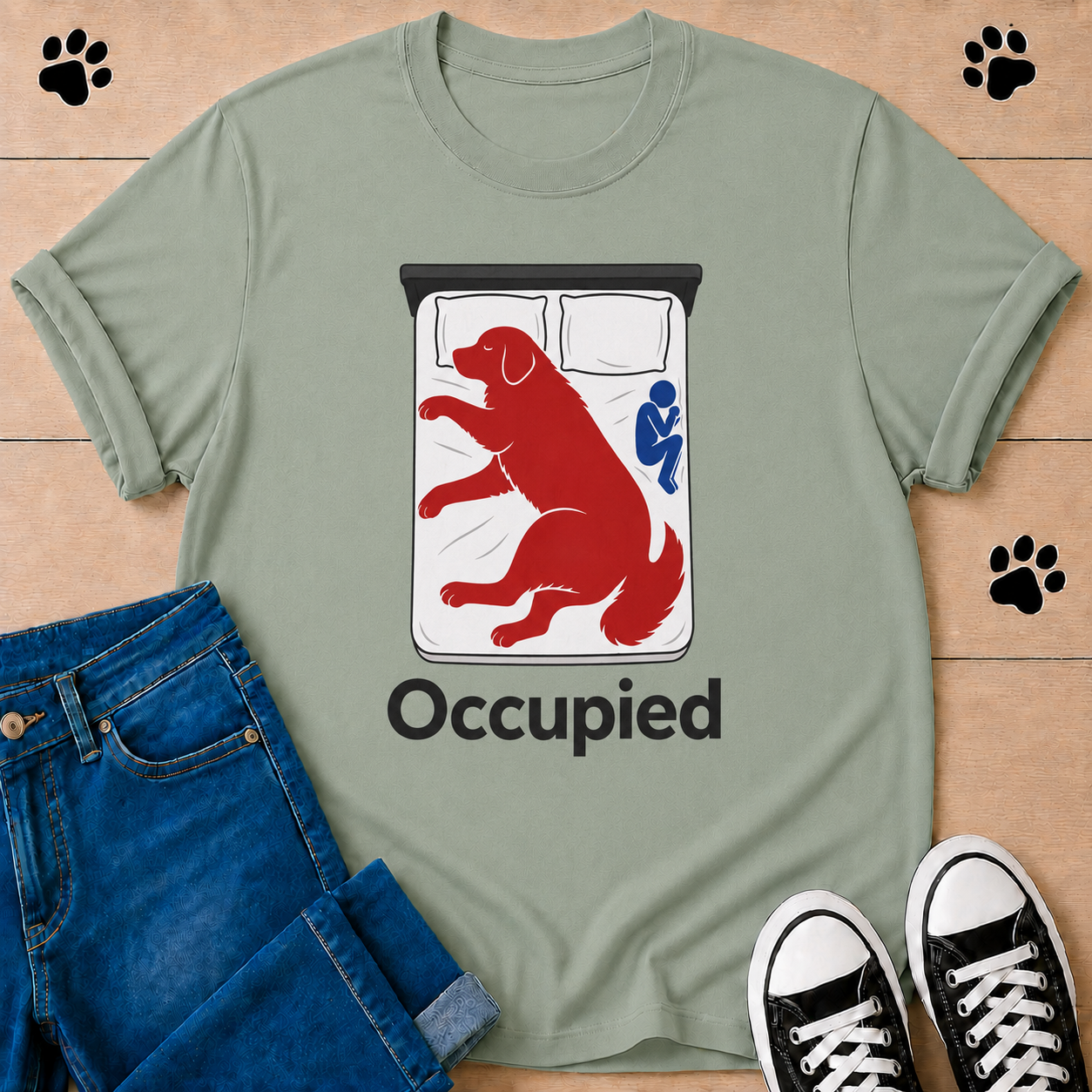 Occupied Dog T-Shirt — Funny Pet Lover Tee