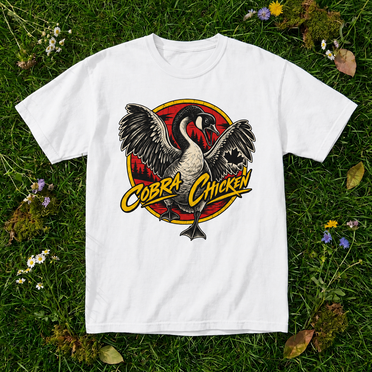 Cobra Chicken Goose T-Shirt – Funny Canadian Wildlife Graphic Tee