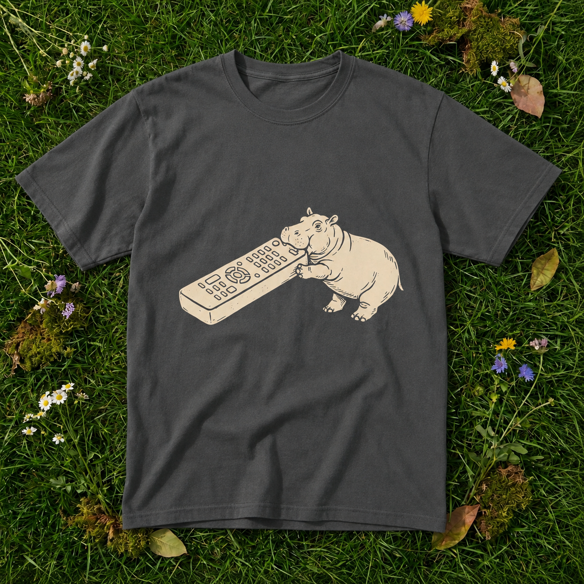 House Hippo & Remote Canadian Nostalgia T-Shirt