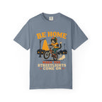 Be Home When the Streetlights Come On T-Shirt — Vintage Biker Night Ride Tee