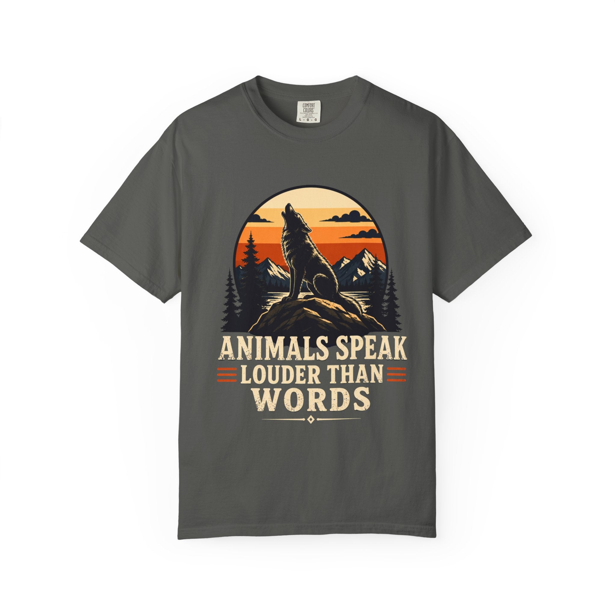 "Animals Speak Louder Than Words" Vintage Nature T-Shirt