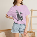 Curious Cat Doodle Art T-Shirt