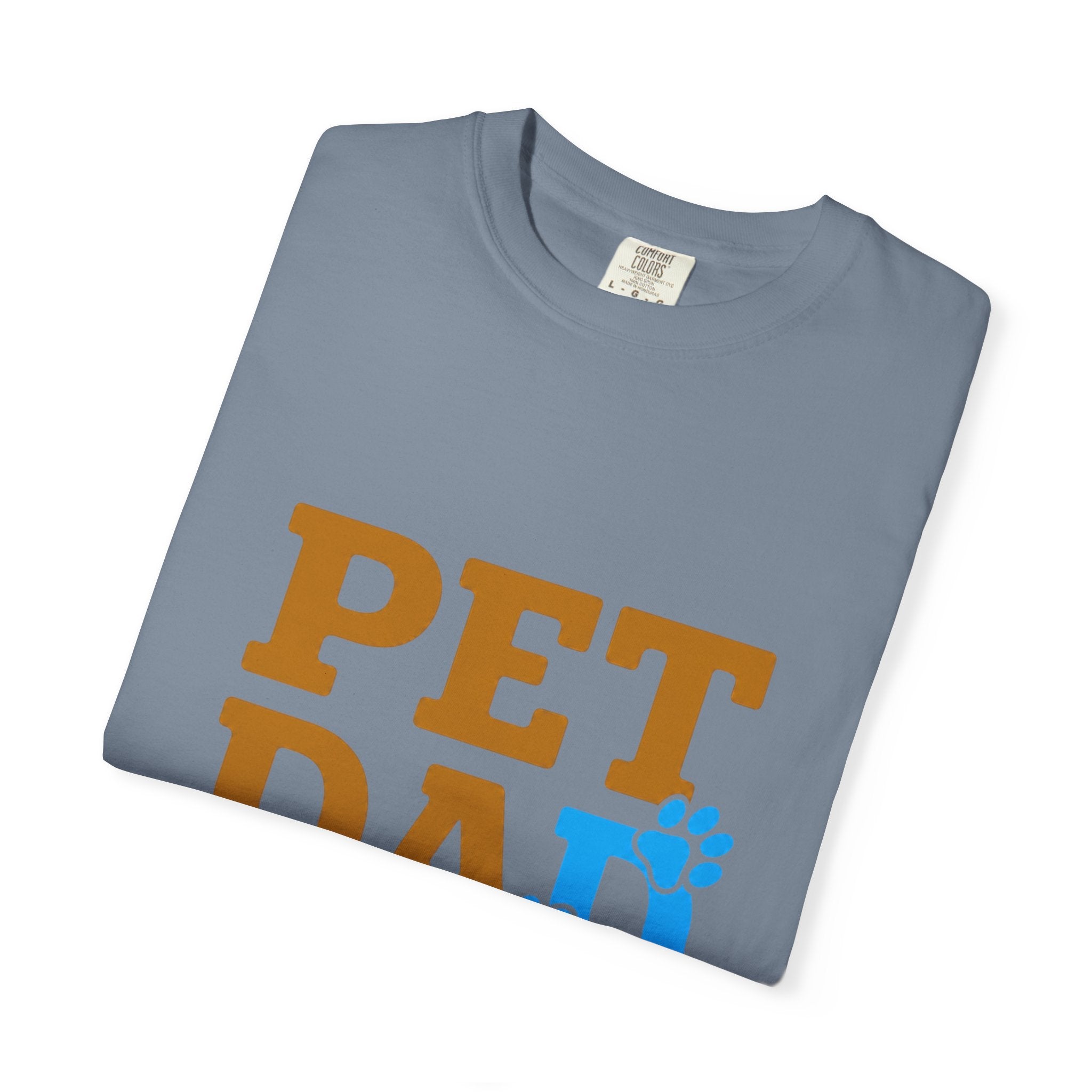 Pet Dad T-Shirt — Cute Paw Print Tee for Dog & Cat Lovers