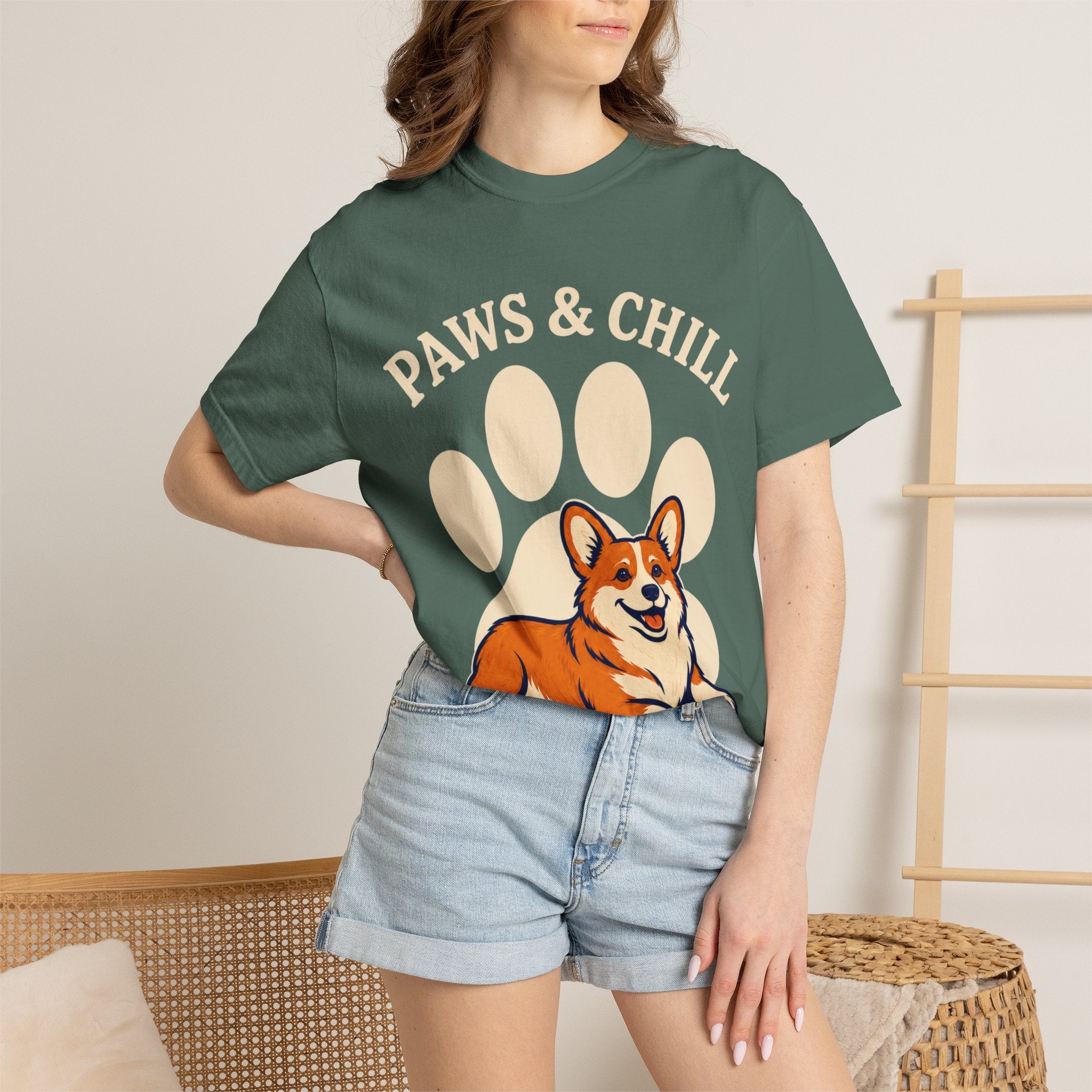 Paws & Chill Corgi T-Shirt