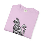 Curious Cat Doodle Art T-Shirt