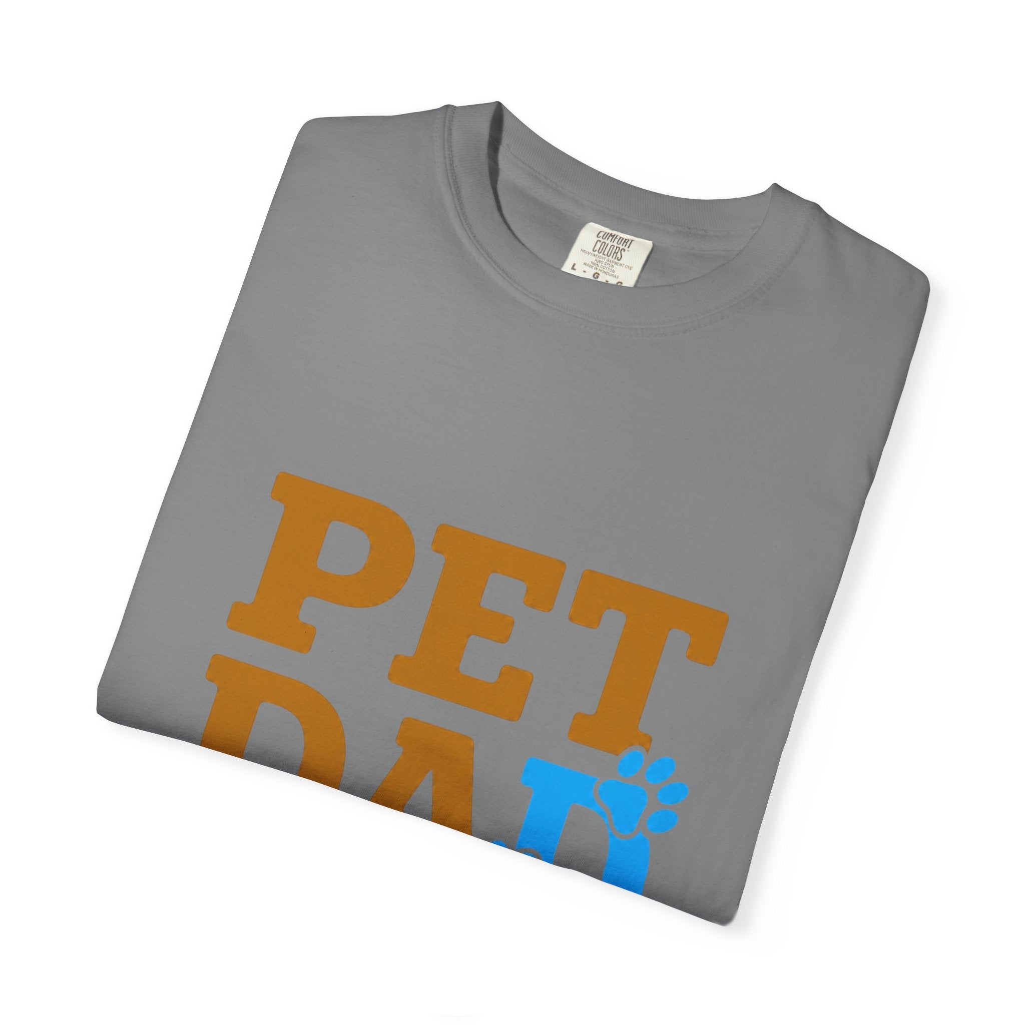 Pet Dad T-Shirt — Cute Paw Print Tee for Dog & Cat Lovers