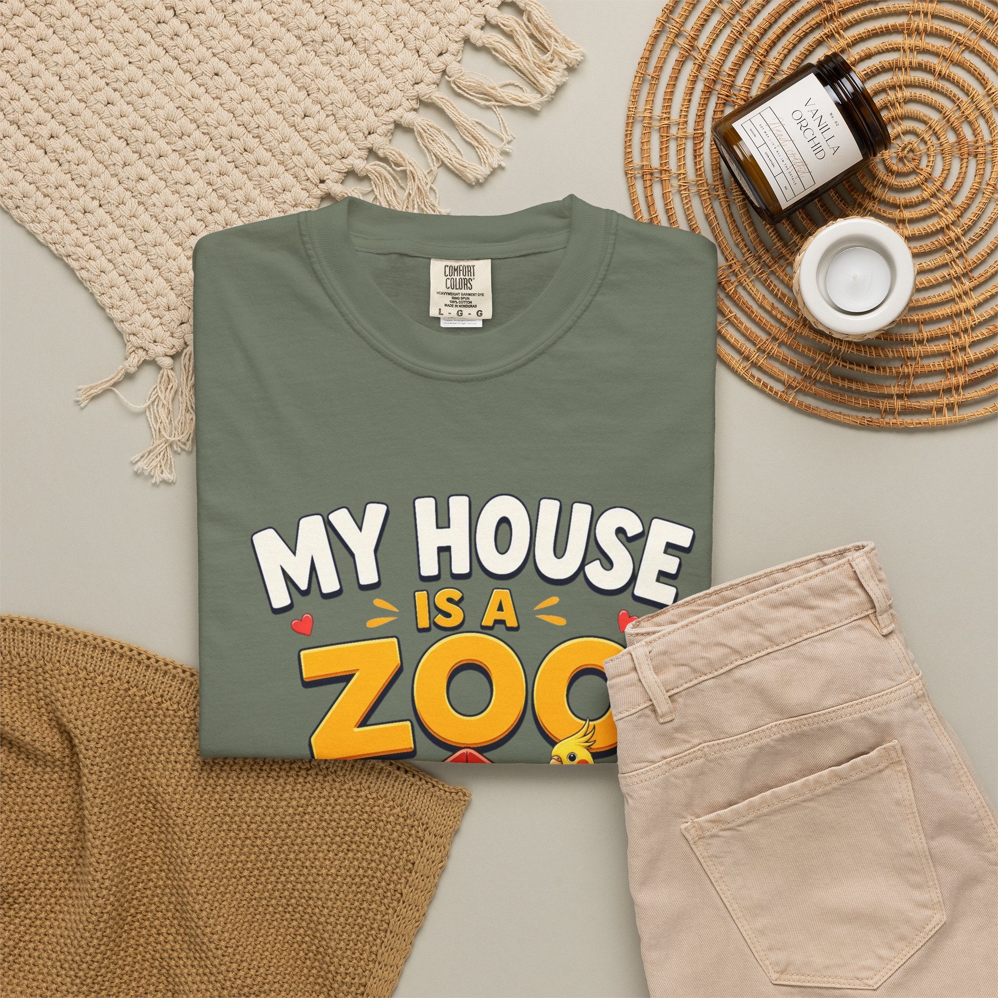 My House Is a Zoo Dog & Pet T-Shirt — Cute Pet Lover Graphic Tee