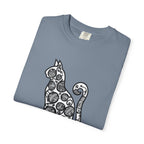 Curious Cat Doodle Art T-Shirt
