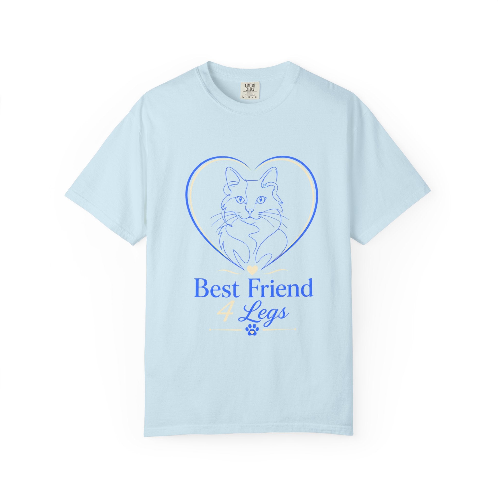 Best Friend Legs Cat T-Shirt — Cute Cat Heart Graphic Tee for Cat Lovers