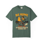 Be Home When the Streetlights Come On T-Shirt — Vintage Biker Night Ride Tee