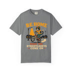 Be Home When the Streetlights Come On T-Shirt — Vintage Biker Night Ride Tee