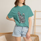 Curious Cat Doodle Art T-Shirt