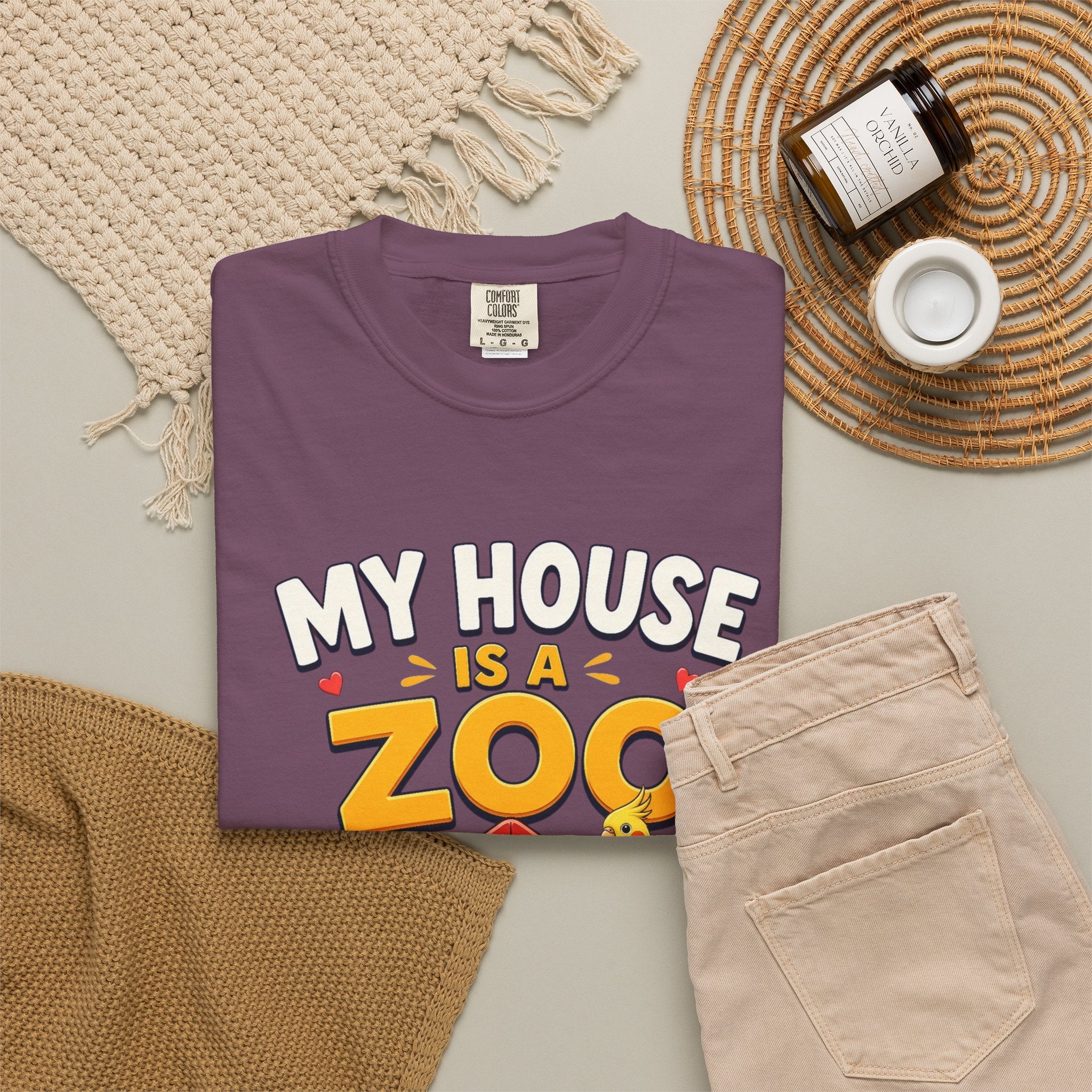 My House Is a Zoo Dog & Pet T-Shirt — Cute Pet Lover Graphic Tee