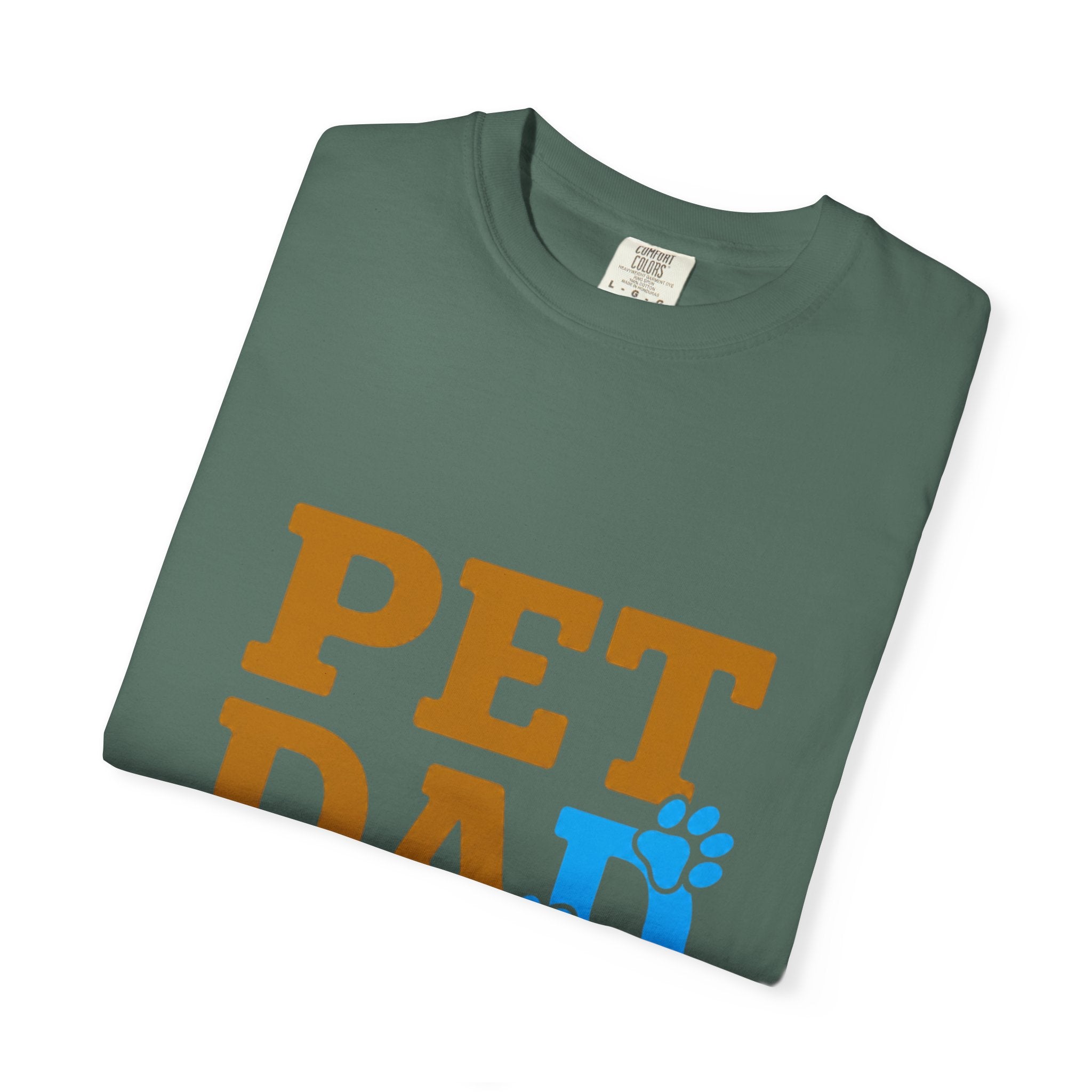 Pet Dad T-Shirt — Cute Paw Print Tee for Dog & Cat Lovers