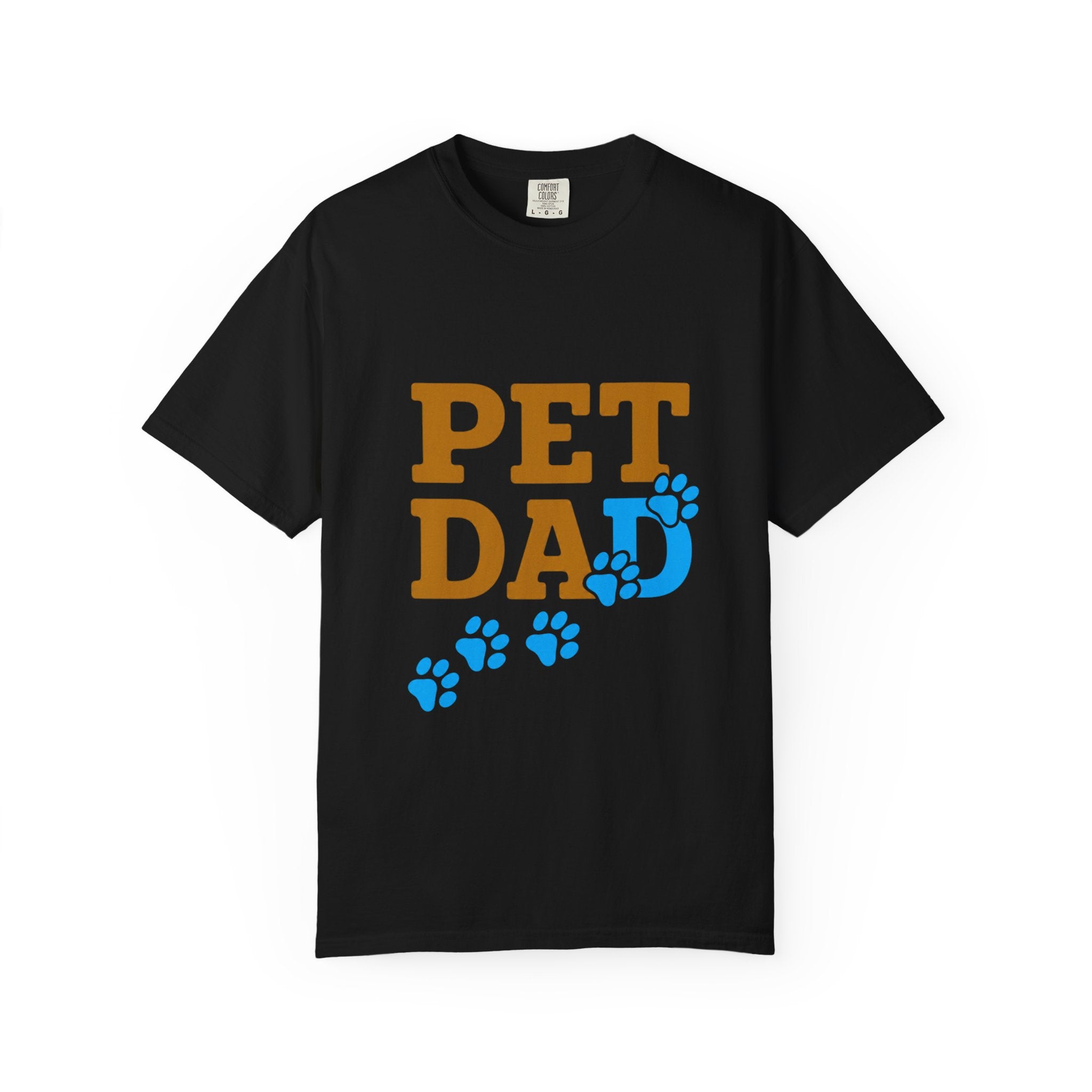 Pet Dad T-Shirt — Cute Paw Print Tee for Dog & Cat Lovers